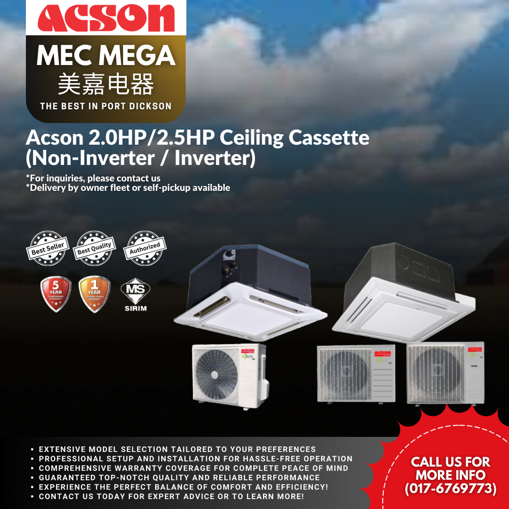 [APLCKFF-NMFBA] Acson Ceiling Cassette (Non-Inverter/Inverter)