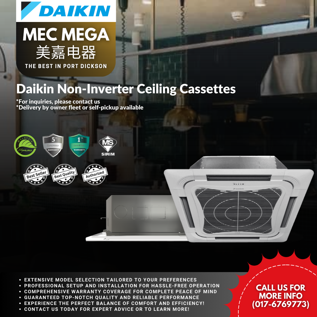 Daikin Non-Inverter Ceiling Cassettes 