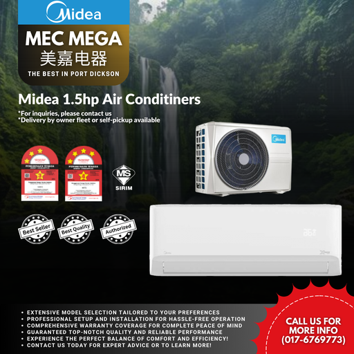 [MSGD-12CRN] Midea 1.5hp Air Conditioners
